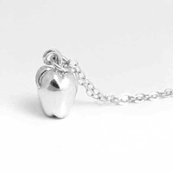Apple Charm With Chain - Picture 2 of 6